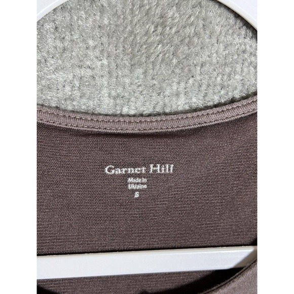 Garnet Hill Sleeveless Keyhole Mesh Lined Dress Womens Size Small Brown Pockets - Picture 3 of 11